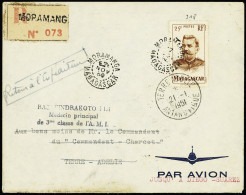 Lettre Madagascar N°318 OBL CAD "Moramanga Madagascar" (7 Nov 50) + CAD D'arrivée Au Recto "Terre Adélie Antarctique" (2 - Otros & Sin Clasificación