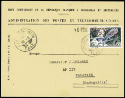 Lettre TAAF N°1 OBL CAD "Archipel Kerguelen TAAF" (26.2 - Sans Le Millésime Non Parvenu - Kista Dan) + Dateur Linéaire " - Sonstige & Ohne Zuordnung