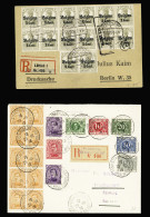 Lettre 6 Lettres De Belgique Pendant La Guerre 1914-1918 Dont AFF Mixte France - Belgique - Grande-Bretagne (1915) Et LF - Autres & Non Classés