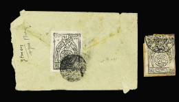 Lettre N°1 OBL Sur Lettre (on Joint Un Exemplaire OBL Sur Petit Fragment). TB - Jemen