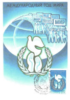 Soviet Union:USSR:Russia:Maxi Card International Peace Year, 1986 - Sonstige & Ohne Zuordnung