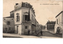 40----ROQUEFORT----rue Thiers--café Du Commerce--voir 2 Scans - Roquefort