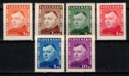 Slovaquie 1945 Mi 156-61 (Yv 122-7), (MNH)** - Neufs