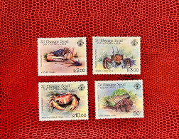 SEYCHELLES 1984 4v Neuf MNH ** Mi 84 / 87 Crabs Crabes Krebstiere Conchas Shells Muscheln Conchoglie SEYCHELLEN - Crustaceans