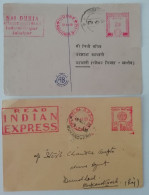India N. 2 EMA: 1963 Red Indian Express - 1969 Nai Dunia - Brieven En Documenten