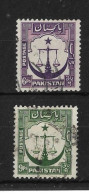 PAKISTAN 1954 6p And 9p SG 25a, 26a Perf 13½ FINE USED Cat £8 - Pakistan