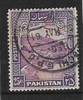 PAKISTAN 1954 25R SG 43b Perf 13 FINE USED Cat £55 - Pakistan