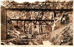 Peru Railway Bridge Puente Del Infiernillo  Real Photo Vintage Original Postcard Ak Ca1900 - Obras De Arte