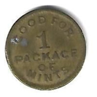 *USA TOKEN Good For 1 Package Of Mints - Profesionales/De Sociedad