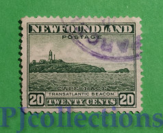 S587 - NEWFOUNDLAND 1932 CAPE RACE 20c USATO - USED - 1908-1947