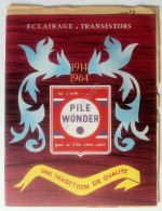 Pile Wonder - Catalogo 1964 - Listino Prezzi Italia - Pile Lampade Vintage - Televisión