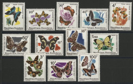 RWANDA N° 1112 à 117 + 138 à 143 Neufs ** (MNH) PAPILLONS BUTTERFLIES Voir Description - Ongebruikt