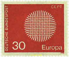 695598 MNH ALEMANIA FEDERAL 1970 EUROPA CEPT. SOL FLAMANTE - Ungebraucht