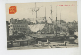 BATEAUX - VOILIERS - LE HAVRE - Bassin De La Barre - (Publicité Bouillon KUB ) - Voiliers