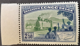 Congo Belge Belgium Congo 1948 Chemin De Fer Train Locomotive Yvert 296 ** MNH - Ungebraucht