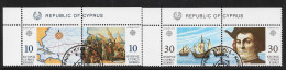 CYPRUS MODERN SET - 1992  - EUROPA - USED - COLOMBUS - SHIPS - 1992