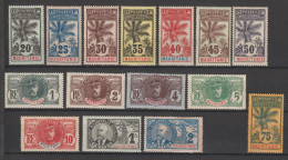MAURITANIE - 1906 - FAIDHERBE/PALMIER/BALLAY - YVERT N°1/15 */MH - COTE = 420 EUR. - Unused Stamps