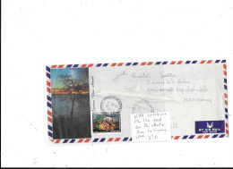 NOUVELLE CALEDONIE N° PA 152 OBL SEUK SUR PLI ILLUSTRE POUR LA FRANCE - Storia Postale