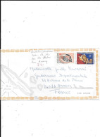 NOUVELLE CALEDONIE N° 369 ET PA 151 OBL SUR PLI ILLUSTRE POUR ANNECY - Covers & Documents