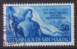 SAN MARINO 1956 ARENGO 50 LIRE USATO - Gebraucht