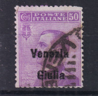 OCCUPAZIONI VENEZIA GIULIA 1918-19 50 CENTESIMI N.27 USATO - Venezia Giuliana