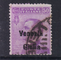 OCCUPAZIONI VENEZIA GIULIA 1918-19 50 CENTESIMI N.27 USATO - Venezia Giulia