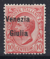 OCCUPAZIONI VENEZIA GIULIA 1918-19 10 CENTESIMI N.22 G.I MNH** - Venezia Giuliana