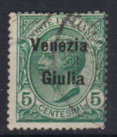 OCCUPAZIONI VENEZIA GIULIA 1918-19 5 CENTESIMI N.21 USATO - Venezia Giulia