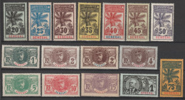 SENEGAL - 1906 - FAIDHERBE/PALMIER/BALLAY - YVERT N°30/44 */MH - COTE = 270 EUR. - Nuevos