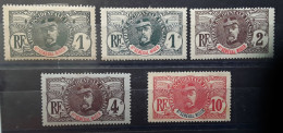 HAUT SENEGAL ET NIGER 1906, Type Faidherbe   5 Timbres Avec Nuances Yvert 1 X2, 2 , 3, ,5, Neufs * MH TB - Nuovi