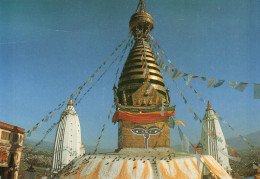 - Swoyamblunath Stupa.  - Scan Verso - - Népal