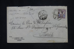 ROYAUME UNI - Enveloppe De Londres Pour Paris En 1894 Et Redirigé Vers Un Château à Villers Cotterets  - L 147526 - Briefe U. Dokumente