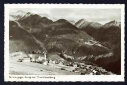 Serfaus ( Landeck). Panorama Du Village Avec L'église Mariä Himmelfahrt  Et Le Massif  Kaisergebirge ( Karlspitze).1943 - Landeck