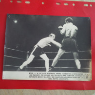 PHOTO SPORT BOXE BOXEUR A LA SALLE WAGRAM ANDRE FAMECHON ET PASSOTI - Sports