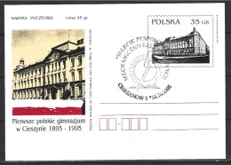 POLOGNE. Carte Commémorative De 1995. Lycée à Cieszyn. - Autres & Non Classés