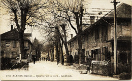 8553 - Savoie -  ALBENS : Quartier De La Gare - Passage à Niveau -  Les Hotels   Grimal .2766 - Albens