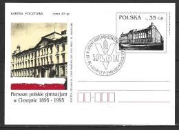 POLOGNE. Carte Commémorative De 1995. Lycée. - Autres & Non Classés