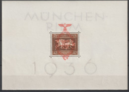 1937 - BLOC YVERT N°7 ** MNH (TRES LEGERES TRACES DE CLASSEURS AU DOS / VERY LIGHT TONED) - COTE = 200 EUR. - CHEVAUX - Blocchi