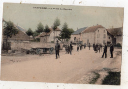 CHATENOIS LA PLACE DU MARCHE ( CARTE COLORISEE ) - Chatenois