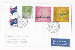 Enveloppe 1990 Hong Kong Pour  Paris  - Briefe U. Dokumente