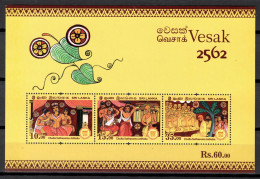 Sri Lanka 2018 Ceylan / Buddhism Vesak MNH Budismo Buddhismus / Hs22  40-59 - Buddismo