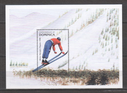 Dominica 1997 Mi Block 340 MNH WINTER OLYMPICS NAGANO 1998 - GOLD MEDAL WINNERS PREVIOUS OLYMPICS - Invierno 1998: Nagano