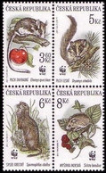 Czech Republic 1996 MNH ** Mi 110-113 Sc 2984 A-d Protection Of Nature WWF Protected Mammals. Tschechische Republik. - Ongebruikt