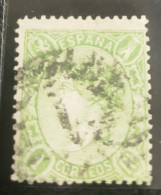 ESPAÑA. EDIFIL 78 US. 1 REAL VERDE ISABEL II. VALOR DE CATALOGO 480 €. - Usados