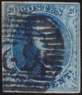 Belgie  .   OBP    .    4   (2 Scans)      .    O     .   Gestempeld     .   /   .    Oblitéré - 1849-1850 Medallones (3/5)