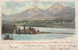 Hotel Schwelle , Gruss Von Der Insel Am Faakersee 1900 - Faakersee-Orte