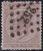 Belgie  .   OBP    .    19-A       .    O     .   Gestempeld     .   /   .    Oblitéré - 1865-1866 Profilo Sinistro