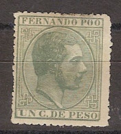 Fernando Poo   5 * Charnela. 1882 - Fernando Poo