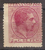 Fernando Poo   6 * Charnela. 1882 - Fernando Poo