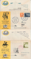 FIRST FLIGHT - SAS - Copenhagen & Tokyo : Du 24/02/1957 - Covers & Documents